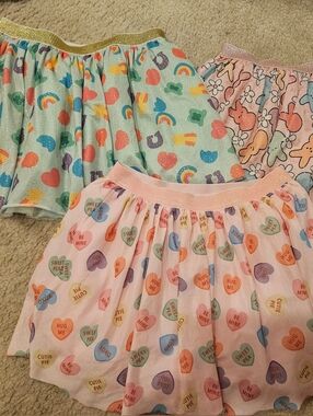 Cheeky Plum 6-8 Tulle Girls Holiday Skirts X3